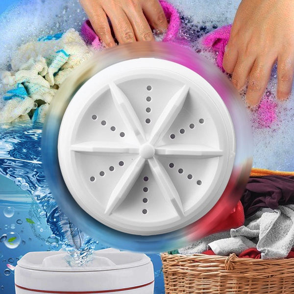 Perfk Faltbare Mini Waschmaschine 6,5L - Tragbar & Leise Für Wohnmobil & Camping