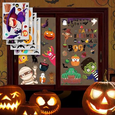 Halloween Fensteraufkleber (10 Bögen mit Aufklebern im Set) | SPOOKCLINGS