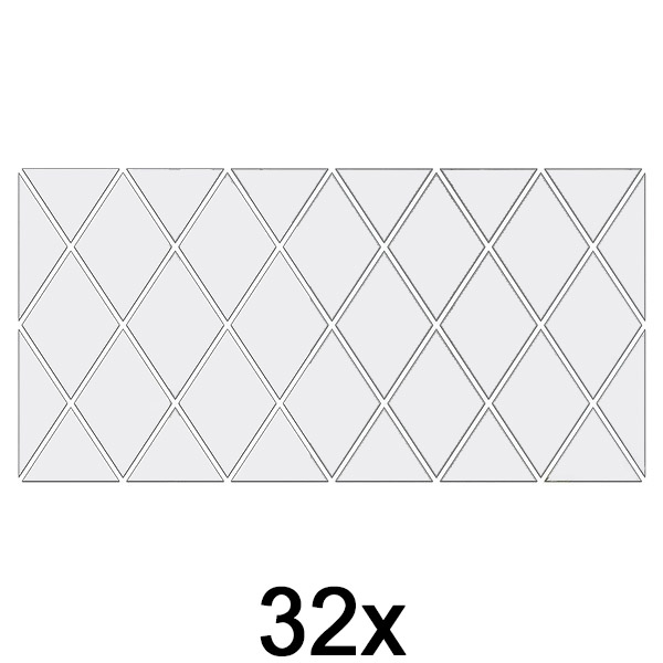 1x Spiegel Wandaufkleber (32 Stück) | WALLGEM